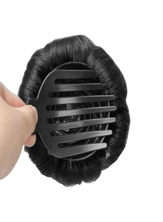 Pinaka Hair Extension Women Readymade Bridal Hair Bun Faux Synthetic Hair Juda For Women Stylish Black (Pack of 1) - Image 5