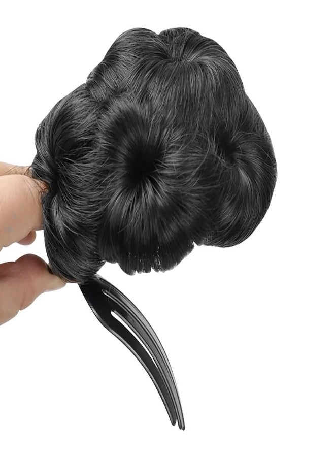 Pinaka Hair Extension Women Readymade Bridal Hair Bun Faux Synthetic Hair Juda For Women Stylish Black (Pack of 1) - Image 3
