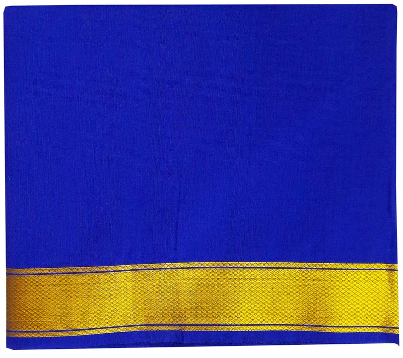 Zuvim Women's Blouse Piece Cotton Blend Jari Border Unstitched Blouse Materials 1 meters each, (Pack of 10 Pcs) (Multicolor) - Image 4