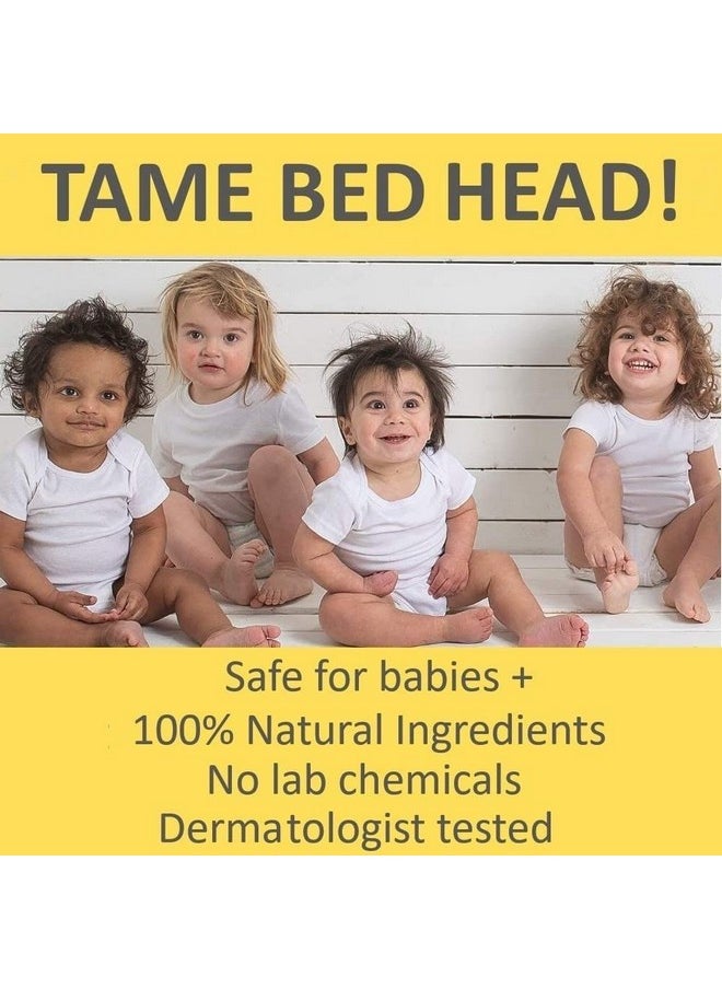 T is for Tame T is for Tame - Hair Taming Cream for Kids, All-Natural for Frizz & Flyaways, Coconut Oil & Jojoba Leave in Cream, Safe for Babies & Toddlers, Not Sticky, Straight or Curly Hair  - Image 2