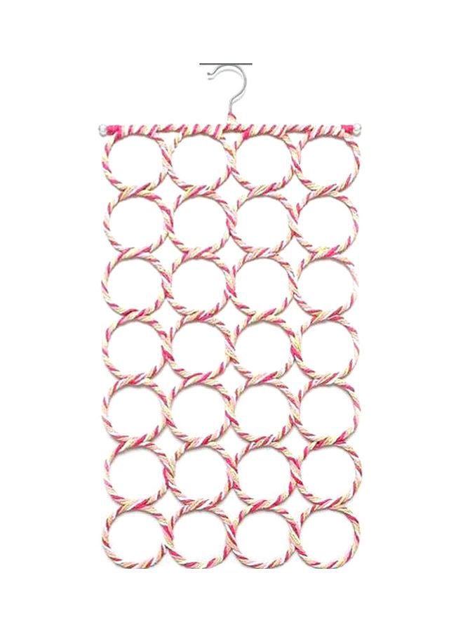 NIBEMINENT 28-Hole Scarf Organiser White/Red