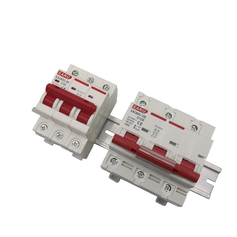 125A DC 1000V 4P Solar Mini Circuit Breaker Overload Protection Switch For Photovoltaic PV System - Image 5