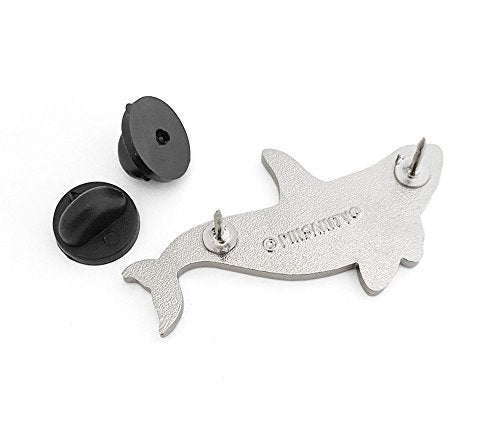 Pinsanity Orca Killer Whale Enamel Lapel Pin,Black,1.5 inch - Image 3