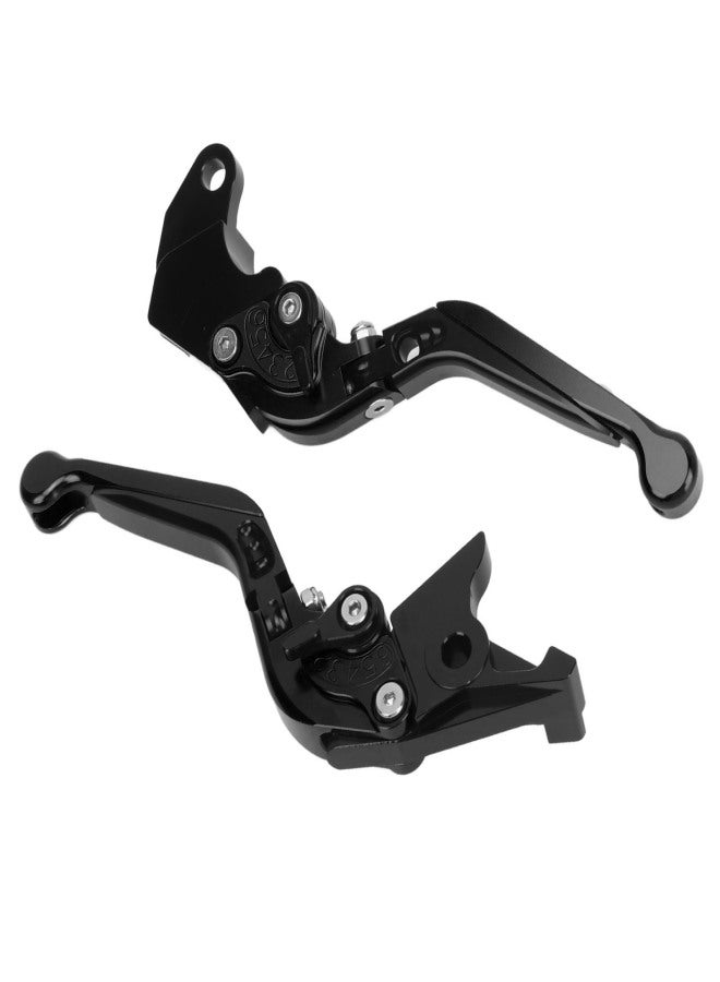 1 Pair Folding Clutch Lever Adjustable Motorcycle Clutch Brake Handle Lever Replacement for Suzuki GSXR600 GSR600 SFV650 Black - Image 5