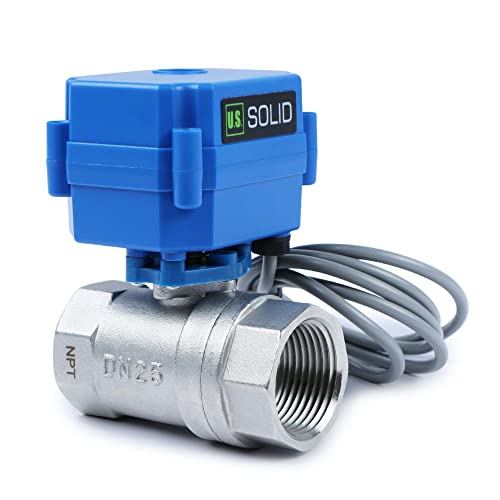 U.S. Solid Water Leak Detector - Water Alarm Leak Detect System with 1” Automatic Shut-Off Stainless Steel Motorized Ball Valve, Controller and 3 Sensors and Sound Alarm - Image 2