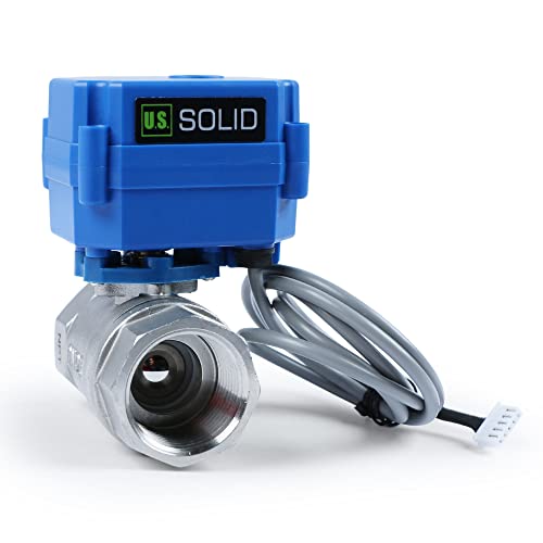 U.S. Solid Water Leak Detector - Water Alarm Leak Detect System with 1” Automatic Shut-Off Stainless Steel Motorized Ball Valve, Controller and 3 Sensors and Sound Alarm - Image 3