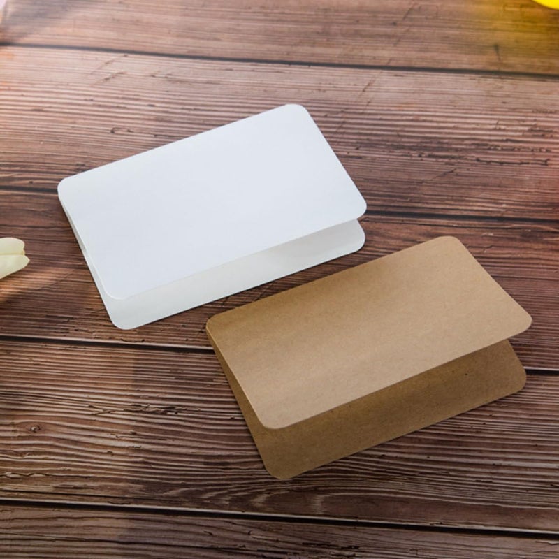 مجموعة بطاقات تهنئة فارغة DIY من DOITOOL مكونة من 30 قطعة مع أظرف، بطاقات رسائل عيد متنوعة باللونين الأبيض والأسود من ورق الكرافت، لدعوات وملاحظات البركة للحفلات - Image 4