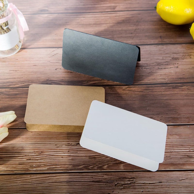 مجموعة بطاقات تهنئة فارغة DIY من DOITOOL مكونة من 30 قطعة مع أظرف، بطاقات رسائل عيد متنوعة باللونين الأبيض والأسود من ورق الكرافت، لدعوات وملاحظات البركة للحفلات - Image 5