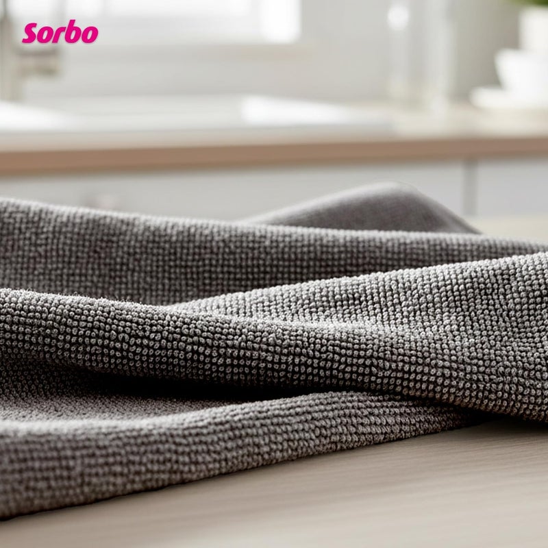 Sorbo Microfibre Floor Cloth - Large, Streak Free, Super Absorbent, Multi-Purpose Cleaning Cloth (50 cm x 60 cm) - Image 3