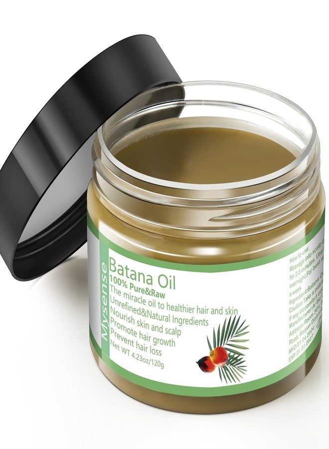 Mysense Raw Batana Oil, 100% Pure Unrefined and Organic Growth Oil from Honduras, Scalp Care for Women & Men, Prevent Hair Loss, Promote Hair Thickness - Image 1