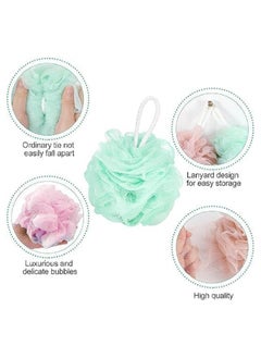Generic Bath loofah - adult bath sponge | Multi-colored bath sponge to clean the skin - a comfortable bath sponge for the body | Easy-to-use body sponge for children - 6-piece pen  - Image 2