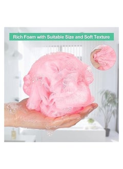 Generic Bath loofah - adult bath sponge | Multi-colored bath sponge to clean the skin - a comfortable bath sponge for the body | Easy-to-use body sponge for children - 6-piece pen  - Image 3