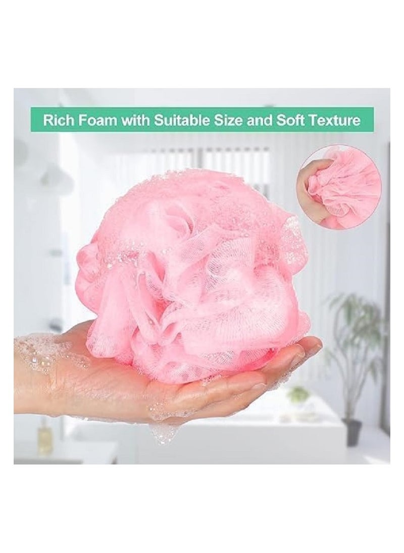 Bath loofah - adult bath sponge | Multi-colored bath sponge to clean the skin - a comfortable bath sponge for the body | Easy-to-use body sponge for children - 6-piece pen