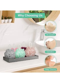 Generic Bath loofah - adult bath sponge | Multi-colored bath sponge to clean the skin - a comfortable bath sponge for the body | Easy-to-use body sponge for children - 6-piece pen  - Image 4