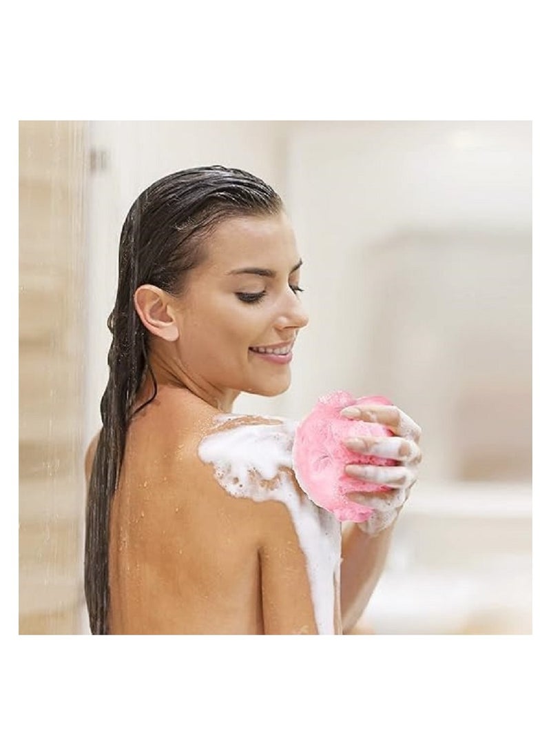 Bath loofah - adult bath sponge | Multi-colored bath sponge to clean the skin - a comfortable bath sponge for the body | Easy-to-use body sponge for children - 6-piece pen