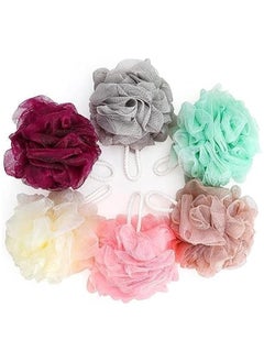 Generic Bath loofah - adult bath sponge | Multi-colored bath sponge to clean the skin - a comfortable bath sponge for the body | Easy-to-use body sponge for children - 6-piece pen  - Image 1