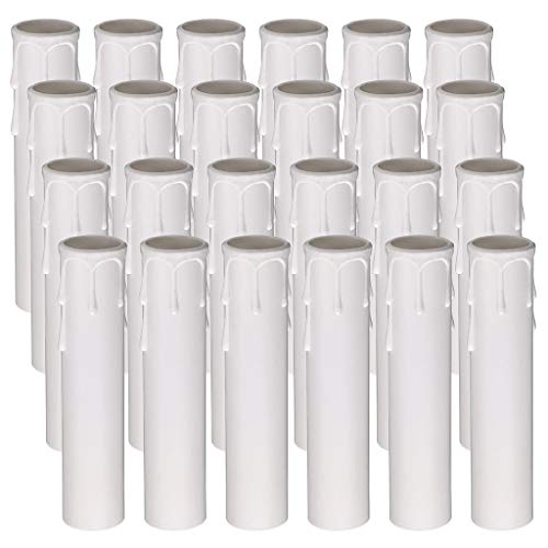Skelang 24 Pcs 4" Tall Candle Socket Covers Candle Covers Sleeves Fit to Most Chandeliers, Chandeliers Base, Chandelier Covers - Image 1