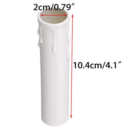 Skelang 24 Pcs 4" Tall Candle Socket Covers Candle Covers Sleeves Fit to Most Chandeliers, Chandeliers Base, Chandelier Covers - Image 5