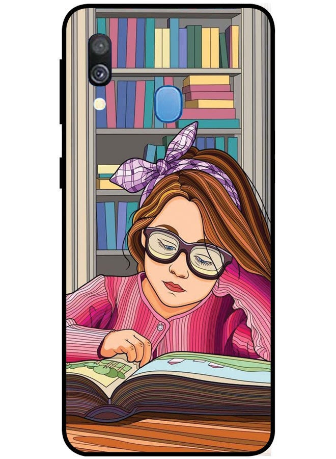 Protective Case Cover For Samsung Galaxy A40 Smart Series Printed Protective Case Cover for Samsung A40 Study Girl