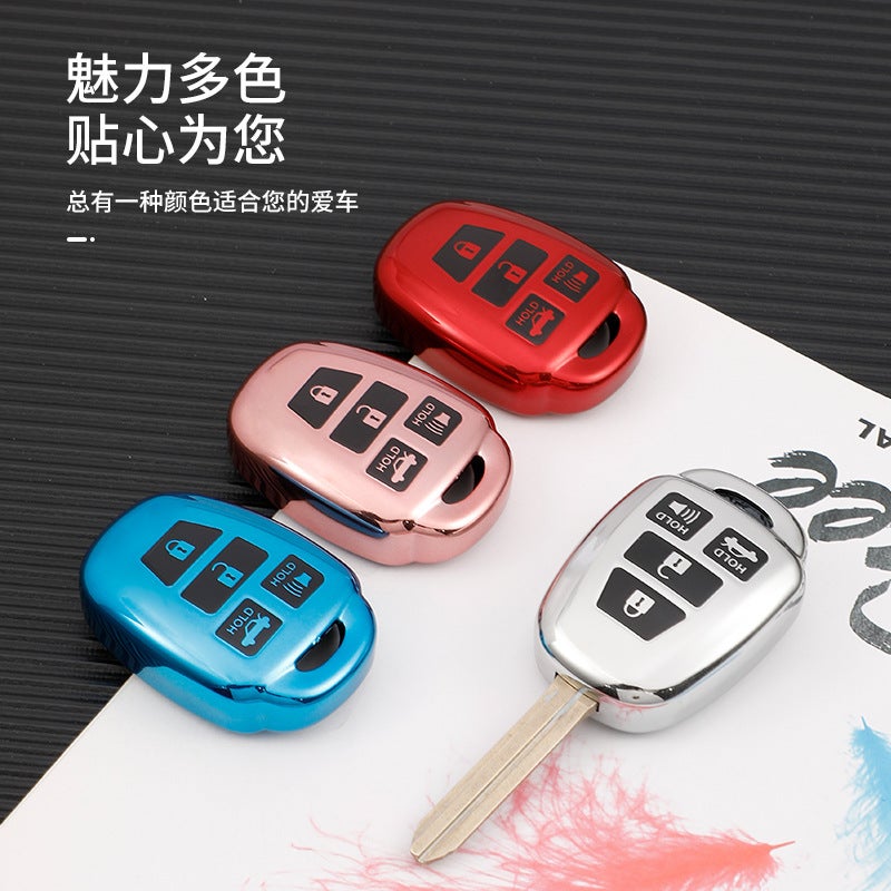 Suitable For Toyota Fj Cool Road Ze Key Bag Old Rav4 Prado Domineering Straight Car Key Cover Shell Buckle - Image 3