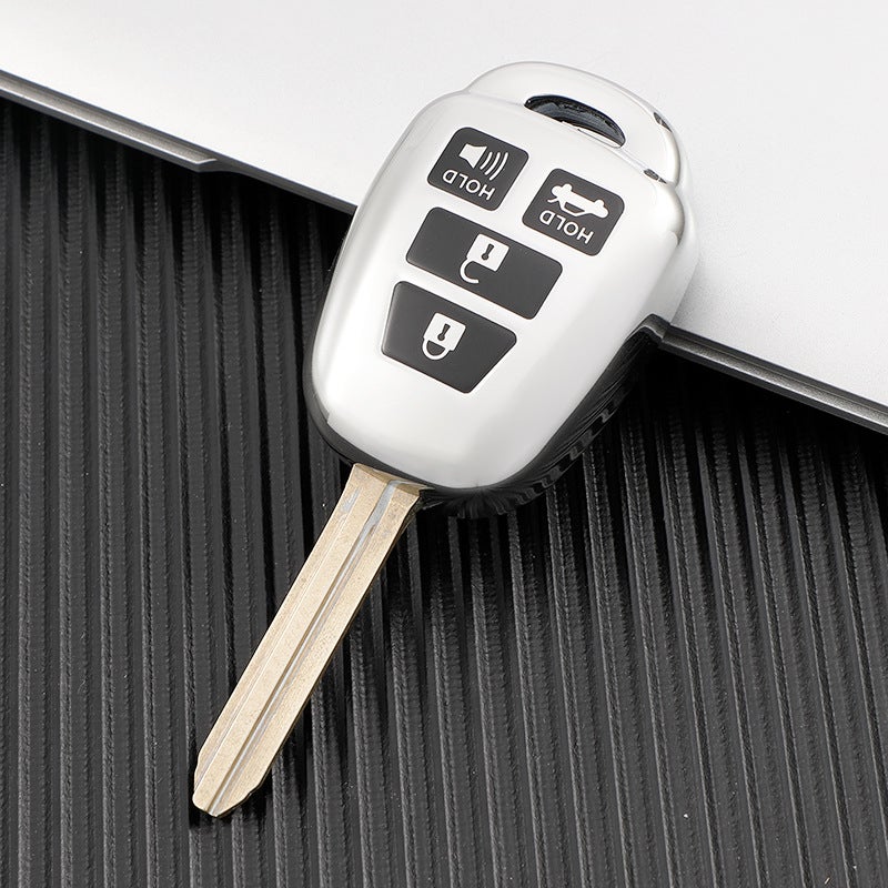 Suitable For Toyota Fj Cool Road Ze Key Bag Old Rav4 Prado Domineering Straight Car Key Cover Shell Buckle - Image 1
