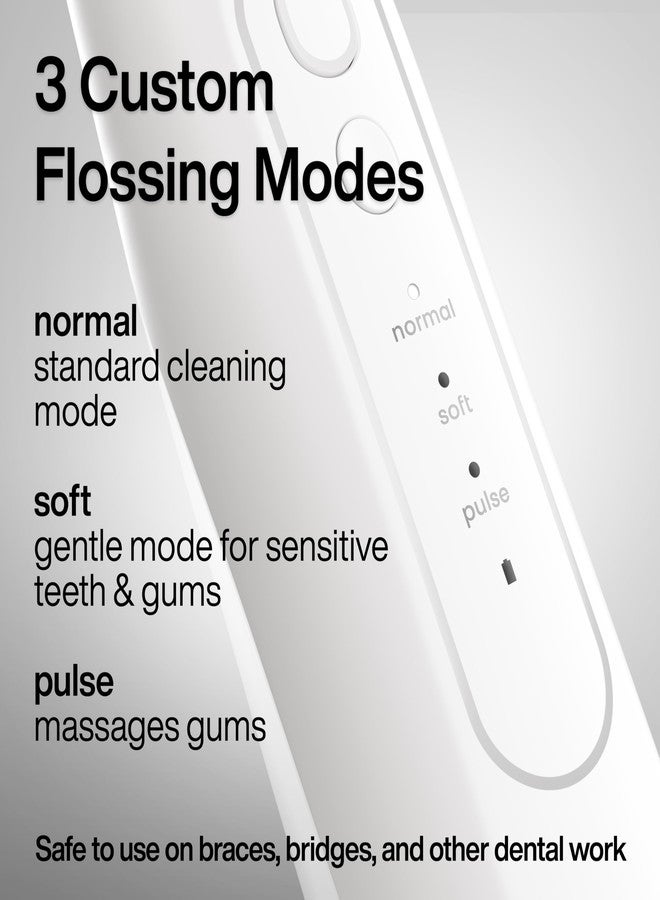 AquaSonic Icon Water Flosser for Teeth - Cordless Rechargeable Oral Irrigator - Waterproof, Portable Dental Cleaning with Jet Tip - Braces Home Travel - Pearl - Image 3