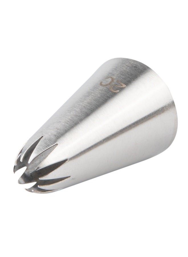 Restaurantware Pastry Tek Piping Tip, 1 Reusable Drop Flower Icing Tip - #2C, Dent-Resistant, Stainless Steel Pastry Tip, Dishwasher-Safe, Decorate Cupcakes, Cakes, or Cookies - Image 1