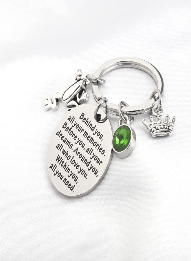 FEELMEM Princess Frog Inspired Gift Princess Behind You All Your Memories Before You All Your Dreams Keychain Frog Lover Gift (frog-ky) - Image 5