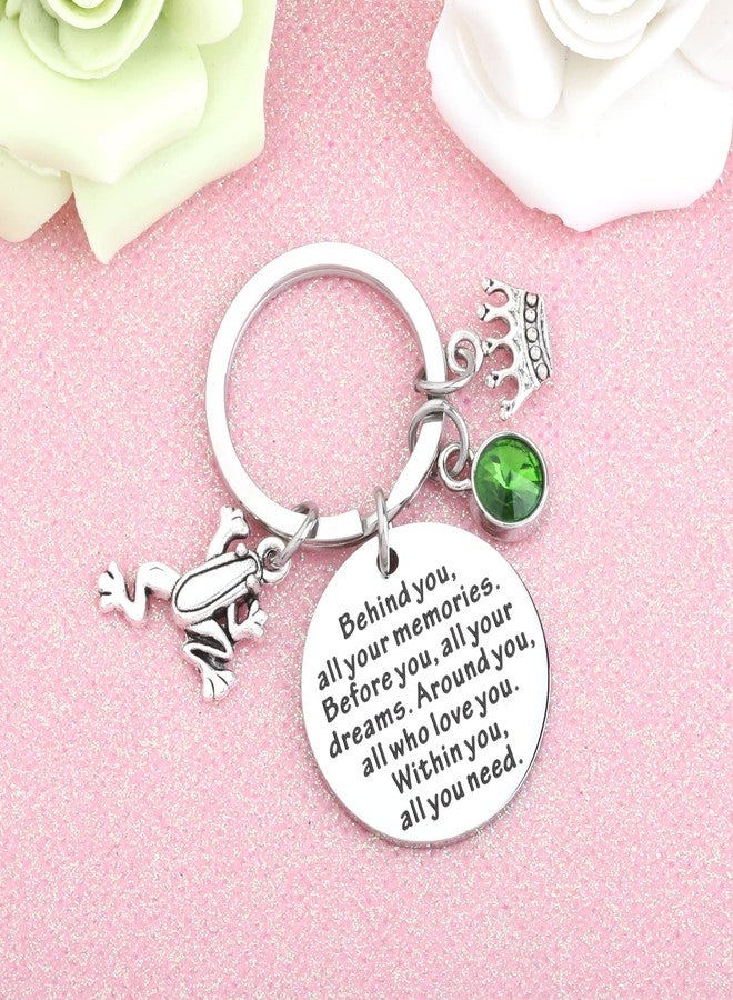 FEELMEM Princess Frog Inspired Gift Princess Behind You All Your Memories Before You All Your Dreams Keychain Frog Lover Gift (frog-ky) - Image 3