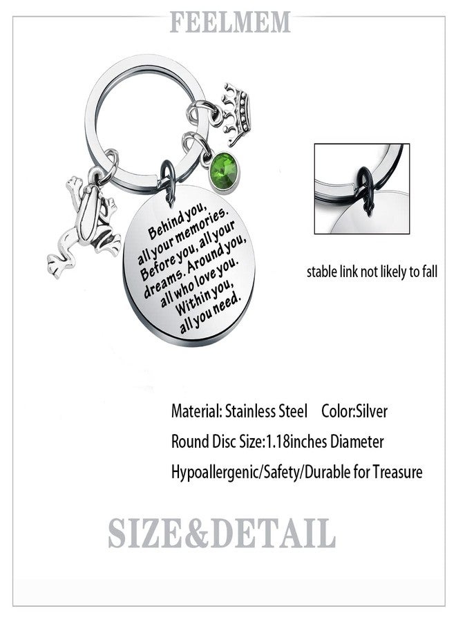 FEELMEM Princess Frog Inspired Gift Princess Behind You All Your Memories Before You All Your Dreams Keychain Frog Lover Gift (frog-ky) - Image 2