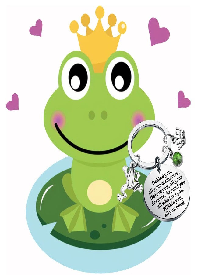 FEELMEM Princess Frog Inspired Gift Princess Behind You All Your Memories Before You All Your Dreams Keychain Frog Lover Gift (frog-ky) - Image 4