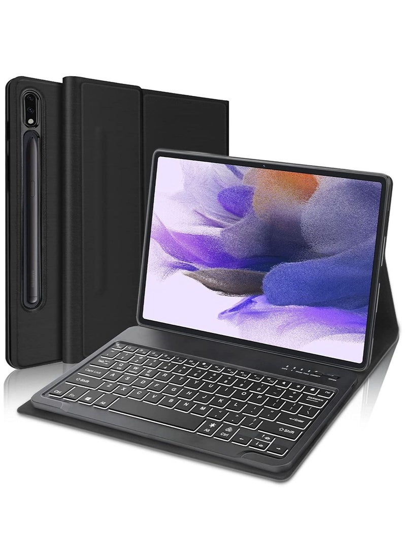 ELTRAZONE Samsung Galaxy Tab S7 FE Backlit Keyboard Case 12.4 inch 2021 - Image 1