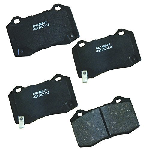 Bendix Premium SBC1428 Ceramic Rear Brake Pads for Hyundai Genesis Coupe 2014-2010, Genesis Coupe 2016, Tesla S 2016-2012 - Image 1