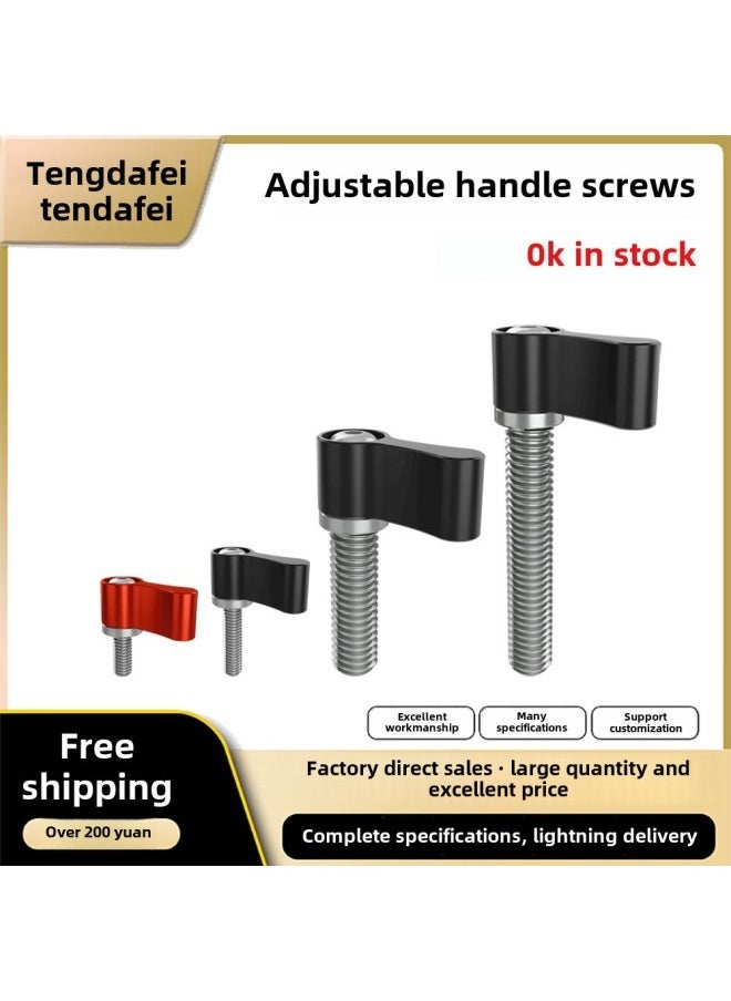 M4M5M6 Aluminum Alloy L-shaped Handle Stabilizer Rabbit Cage Screw Sports Camera Adjustable Angle Hand Screw-Color:TF10504-B（M4*15） - Image 2