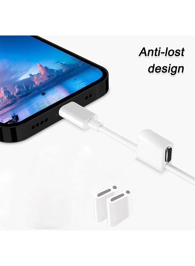 MXN 4 Pcs USB Type C Anti-Lost Anti Dust Plugs, Dust Cover Port Plugs Protection, Compatible for All Type-C Smartphone and Tablet (Black) - Image 3