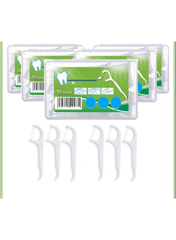Ucanbe 250-Pack Dental Floss Picks with Portable Case – No-Shred & No-Break Toothpick Flossers for Teeth Cleaning | Smooth, Durable Floss for Healthy Teeth and Gums - Image 1