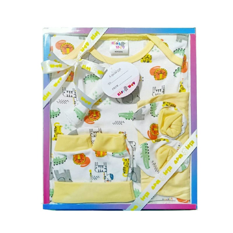 DADDY - G Baby Gifts Set For New Born Unisex Clothing Gift Hamper 6Pcs (Yellow) - Image 1