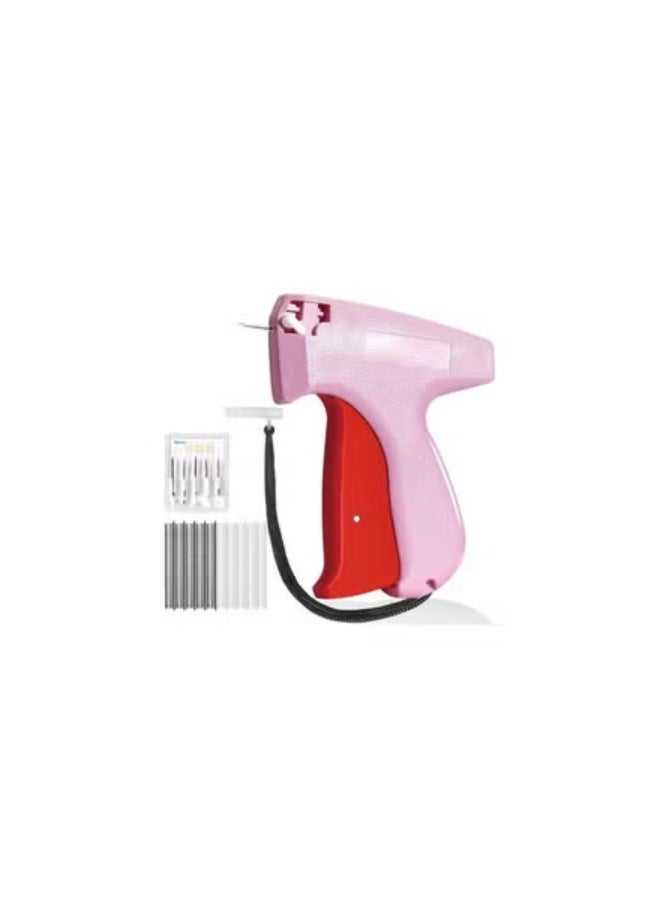 Fine Stitch Gun Stitchy Quick Clothing Fixer for Clothes,Micro Tagging Gun for Clothing with 6 Fine Needles & 1000 Pcs Fasteners,Mini Speedy Sticky Sewing Hemming Tool-Pink01 - Image 1