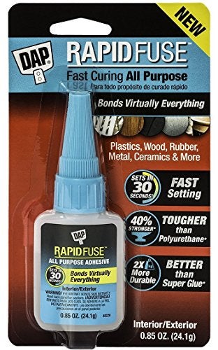 DAP 00155 0.85 Ounce RapidFuse All Purpose Adhesive, Clear 6 Pack - Image 4