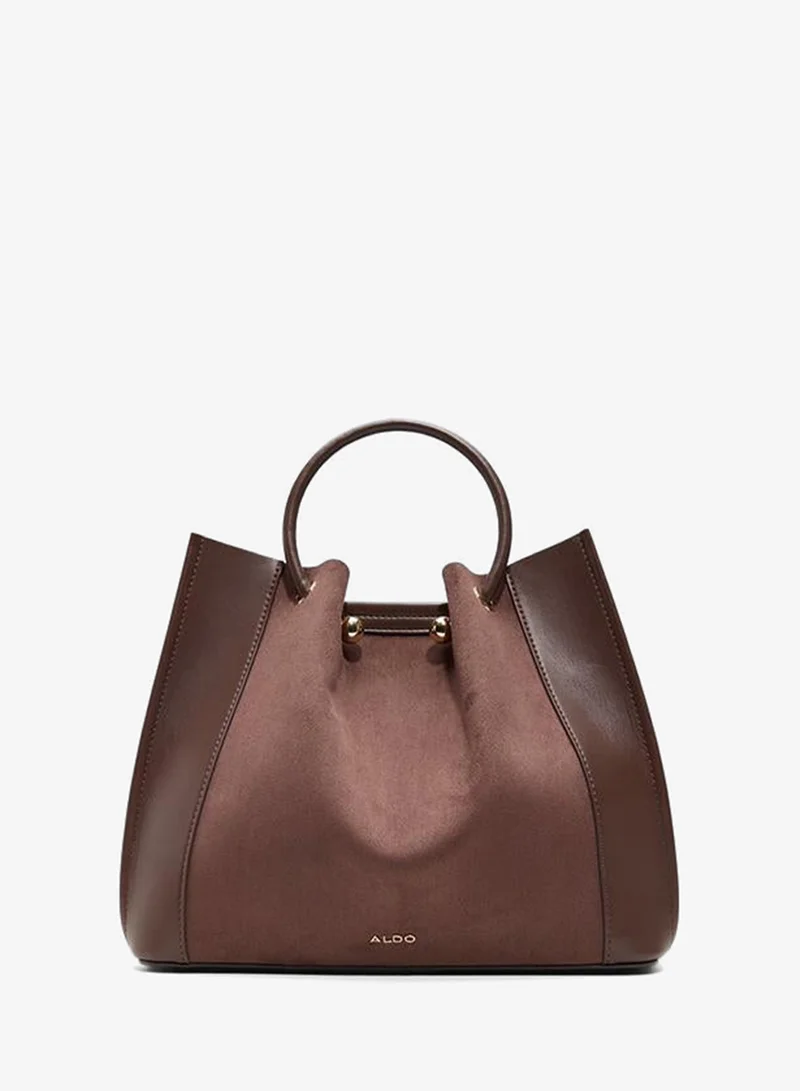 Maxia Ladies Brown Satchel Bag