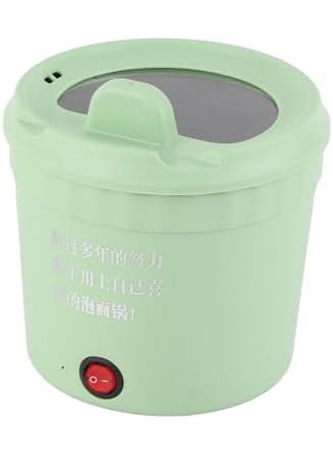 Green Mini Electric Hot Pot 1L Ramen Cooker With Double Safety Protection For Office And Student Use - Image 3