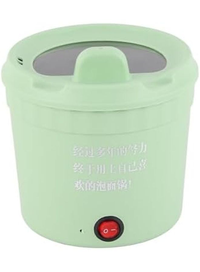 Green Mini Electric Hot Pot 1L Ramen Cooker With Double Safety Protection For Office And Student Use - Image 2