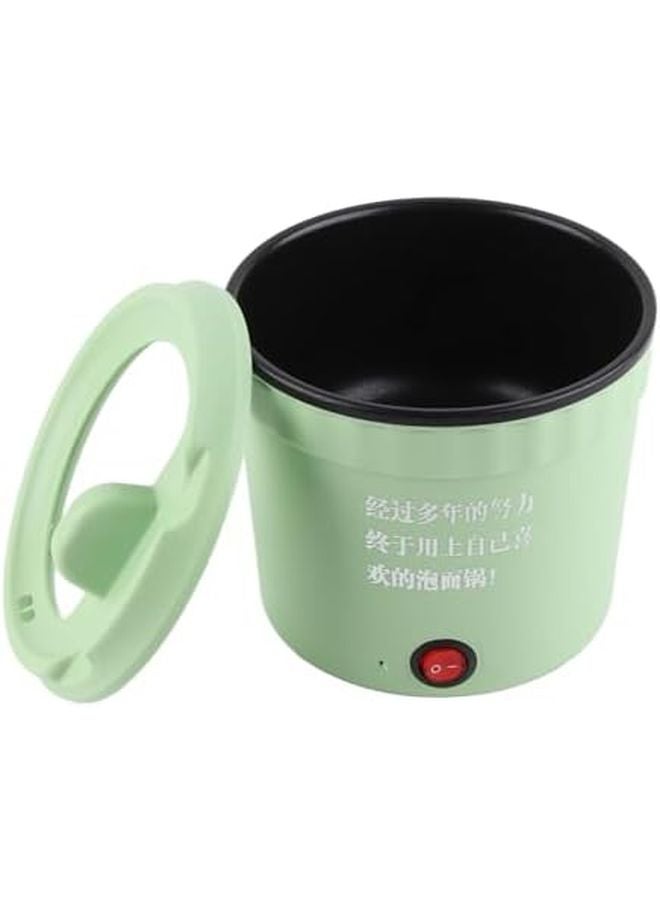 Green Mini Electric Hot Pot 1L Ramen Cooker With Double Safety Protection For Office And Student Use - Image 5