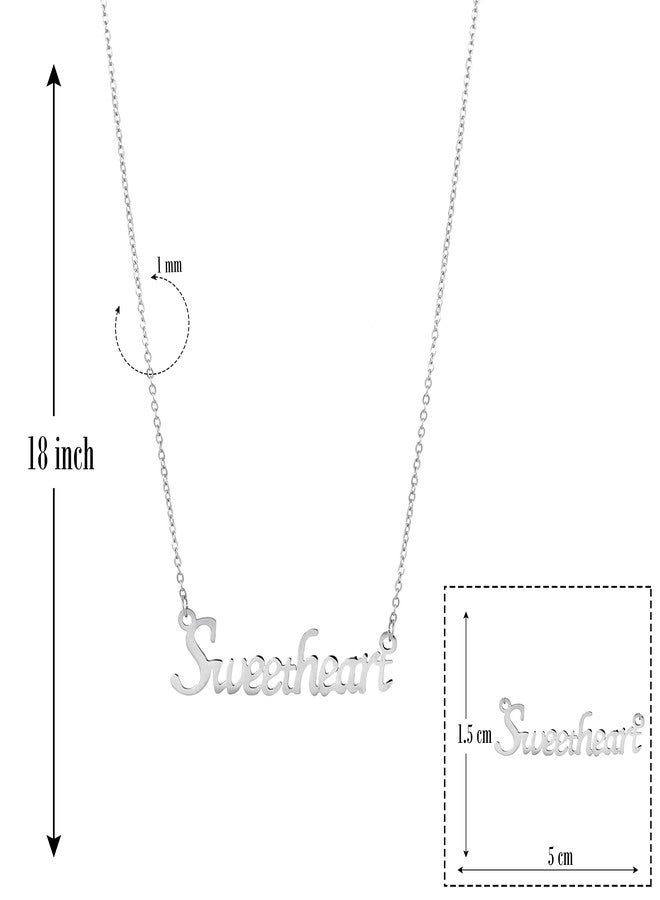 Thrillz Delicate Valentine Special Sweetheart Pendant For Women and Girls Couple Gift Pendant For Girlfriend Fashion Jewellery - Image 5