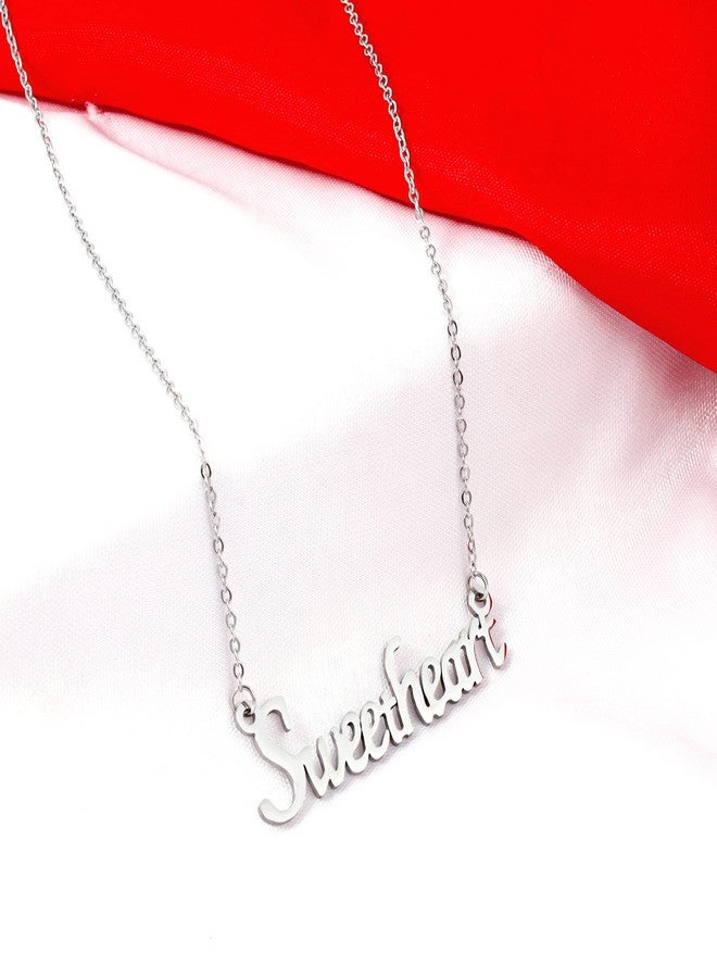 Thrillz Delicate Valentine Special Sweetheart Pendant For Women and Girls Couple Gift Pendant For Girlfriend Fashion Jewellery - Image 2