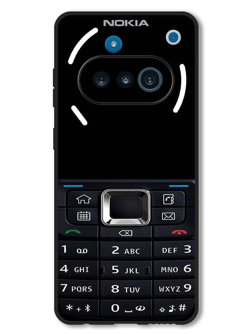 Theodor Case Compatible with Nothing Phone 3a Protection Shockproof Bumper Cover Old Phone Pattern - Image 1