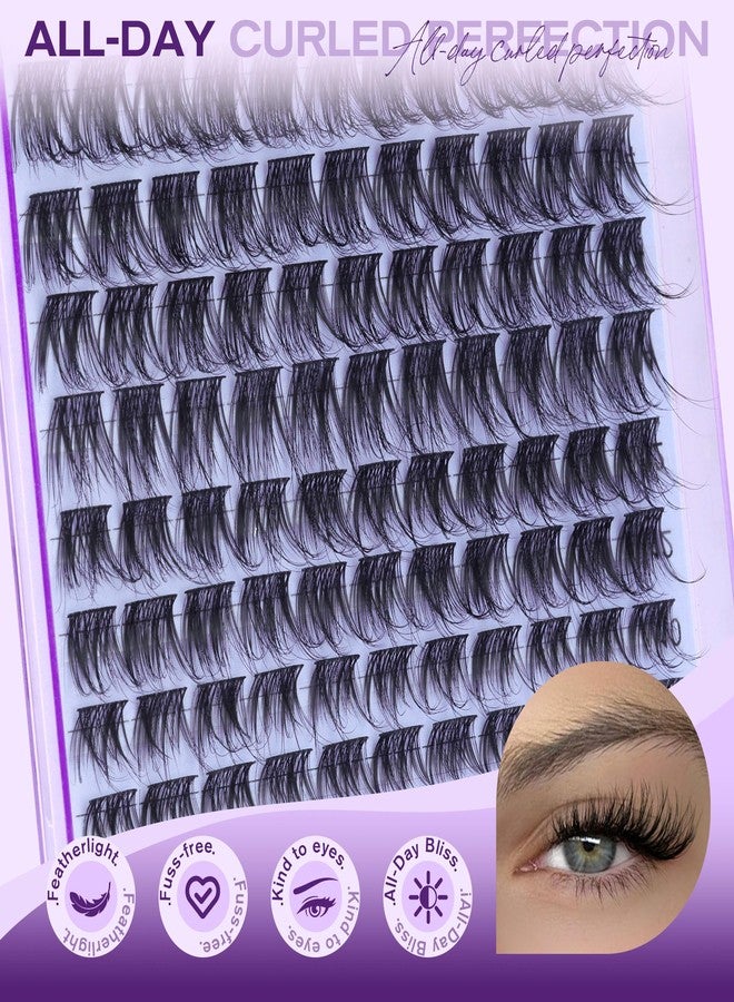 Pawotence Natural Lash Clusters Wispy Eyelash Clusters 10-16mm Full Lashes Cluster Eyelash Extensions Soft Individual Cluster Lashes False Eyelashes for DIY Lash Extension - Image 3