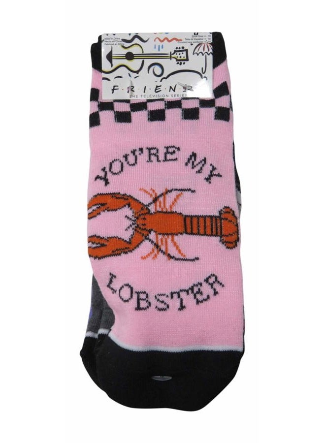 HYP Friends TV Show Juniors/Womens 5 Pack Ankle Socks Shoe Size 4-10 - Image 2