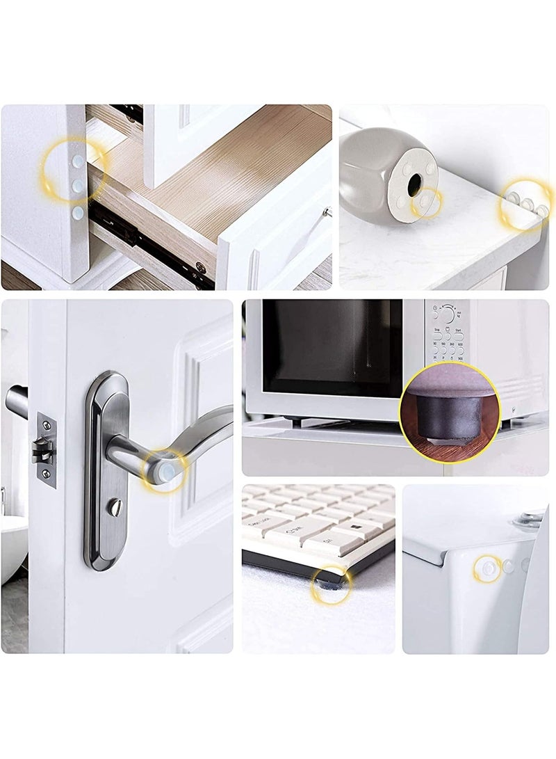 Cabinet Door Bumpers, Clear Adhesive Bumper Pads, Sound Dampening Self Adhesive Bumper Pads, Dampen Sound and Protect Surfaces, for Wall, Kitchen Furniture, Picture Frames, Drawer Protection, 100pcs - Image 5