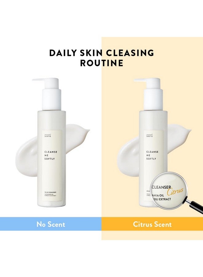 SIORIS Cleanse Me Softly Milk Cleanser Vegan Daily Gentle Skin Cleanser Natural Citrus 62.6% Water Macadamia Seed Oil Cleansing Milk For Dry And Sensitive Skin - Image 4